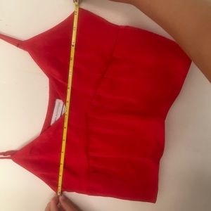 Red tank top